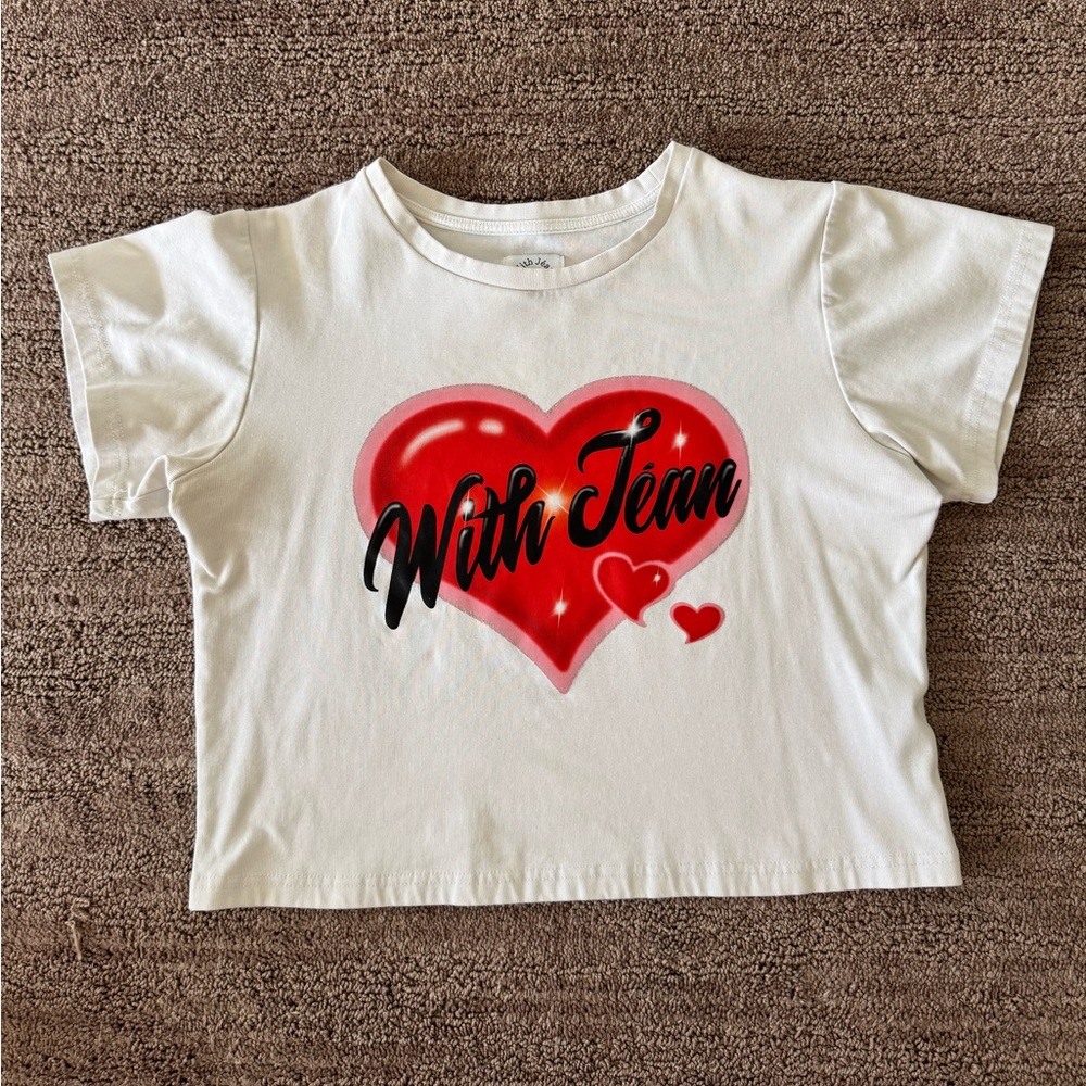 With Jean Baby Tee